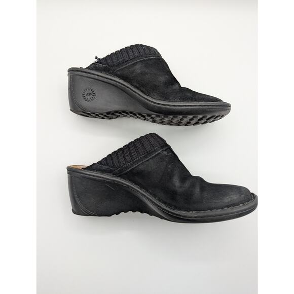 UGG | Gael S/N 1934 Suede Wedge Heel Round Toe Slip On Clog Shoes |Size 8 - Picture 4 of 12